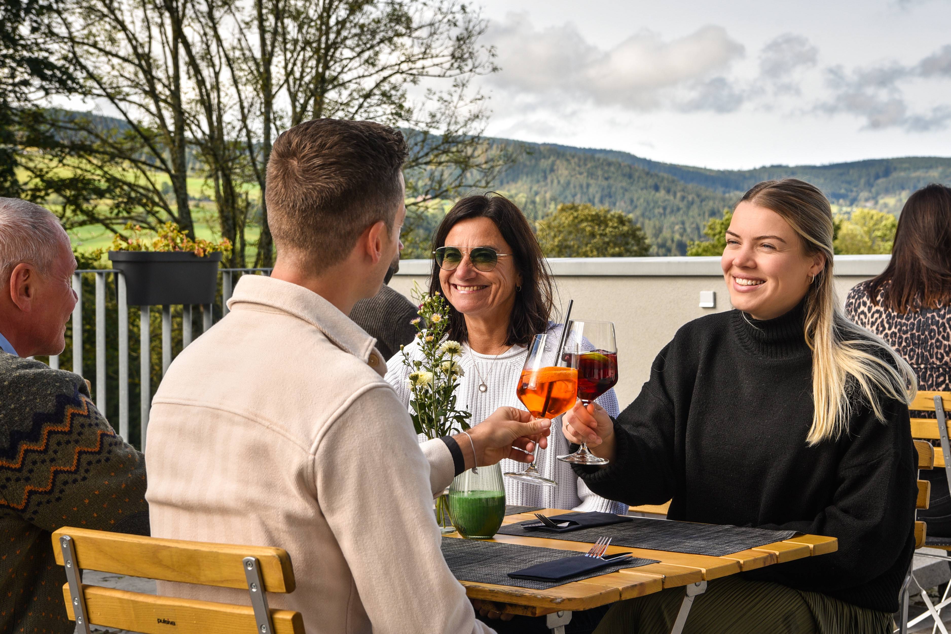 Restaurantterrasse Hinterzarten Gasthof Lafette