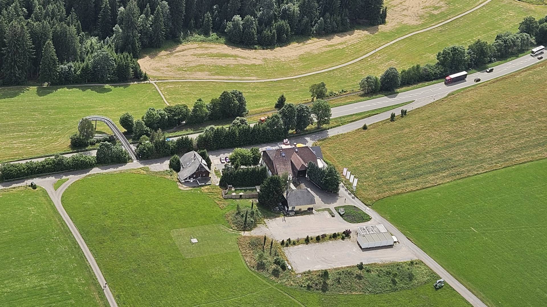 Gasthof Lafette von oben Hinterzarten